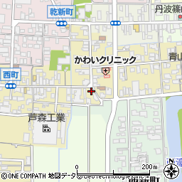 兵庫県丹波篠山市西町33周辺の地図