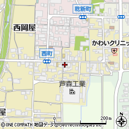 兵庫県丹波篠山市西町62周辺の地図