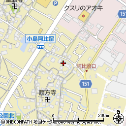 滋賀県守山市小島町1285周辺の地図