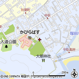 日緬寺前周辺の地図