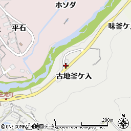 愛知県豊田市王滝町古地釜ケ入周辺の地図