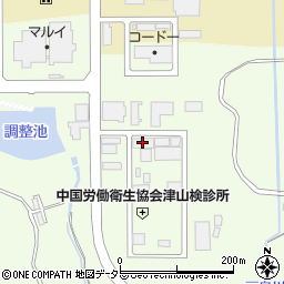 岡山県健康づくり財団（公益財団法人）北部オフィス保健部周辺の地図