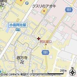 滋賀県守山市小島町749-4周辺の地図