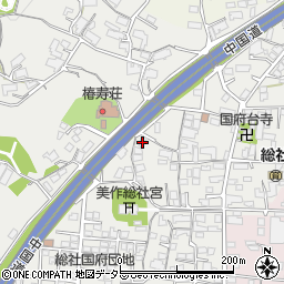 岡山県津山市総社413周辺の地図