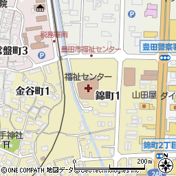 豊田市社会福祉協議会周辺の地図