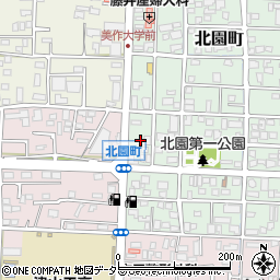 岡山県津山市北園町9周辺の地図