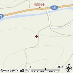 愛知県北設楽郡東栄町月大野周辺の地図