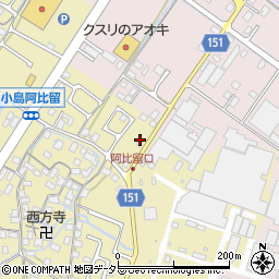 滋賀県守山市小島町708周辺の地図