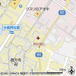 滋賀県守山市小島町1308周辺の地図
