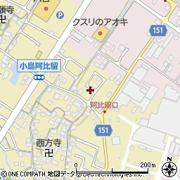 滋賀県守山市小島町1331周辺の地図