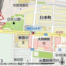 柴田小前周辺の地図
