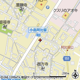 滋賀県守山市小島町1616周辺の地図