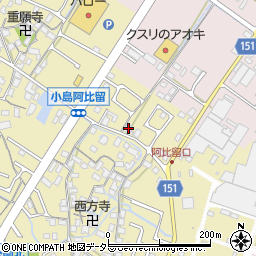滋賀県守山市小島町1299周辺の地図