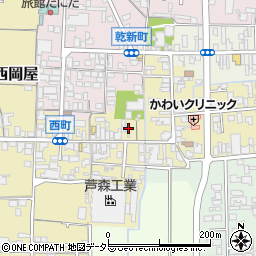 兵庫県丹波篠山市西町44周辺の地図