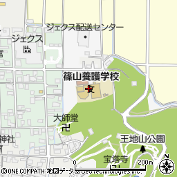 丹波篠山市立篠山養護学校周辺の地図
