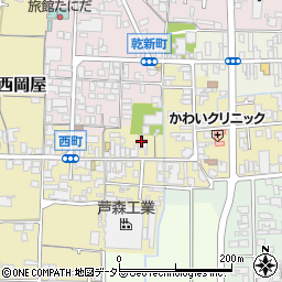 兵庫県丹波篠山市西町46周辺の地図