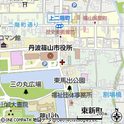 兵庫県丹波篠山市北新町124-1周辺の地図