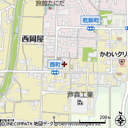 兵庫県丹波篠山市西町54-2周辺の地図