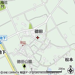 愛知県豊明市沓掛町徳田周辺の地図