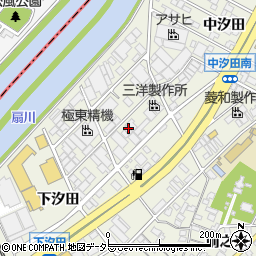 東海エアーサービス　下汐田工場周辺の地図