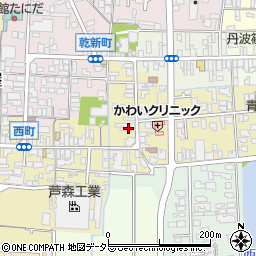 兵庫県丹波篠山市西町25周辺の地図
