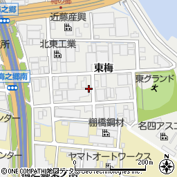 愛知県海部郡飛島村梅之郷東梅周辺の地図
