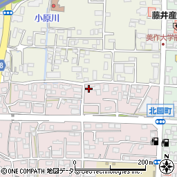 岡山県立津山工業高等学校　寄宿舎周辺の地図