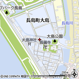 三重県桑名市長島町大島94周辺の地図