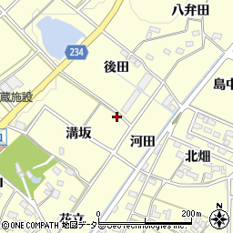 愛知県みよし市明知町溝坂周辺の地図
