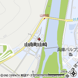 兵庫県丹波市山南町山崎周辺の地図