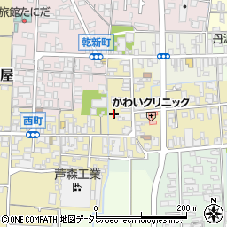 兵庫県丹波篠山市西町周辺の地図