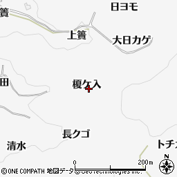 愛知県豊田市穂積町榎ケ入周辺の地図
