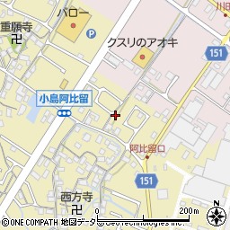 滋賀県守山市小島町1339周辺の地図