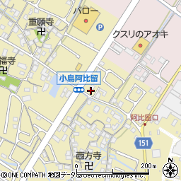 滋賀県守山市小島町1295-2周辺の地図