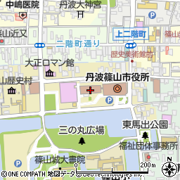丹波篠山市役所企画総務部　総務課周辺の地図