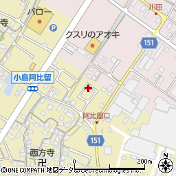 滋賀県守山市小島町1325周辺の地図