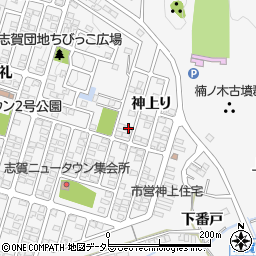 愛知県豊田市志賀町神上り周辺の地図