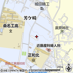 三重県桑名市芳ケ崎周辺の地図