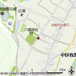 兵庫県多可郡多可町中区牧野周辺の地図