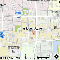 兵庫県丹波篠山市西町23周辺の地図
