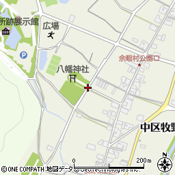 兵庫県多可町（多可郡）中区牧野周辺の地図