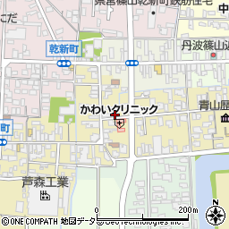 兵庫県丹波篠山市西町72周辺の地図