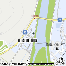 兵庫県丹波市山南町山崎15周辺の地図