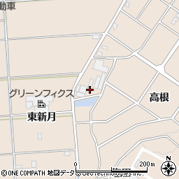 愛知県みよし市三好町高根周辺の地図