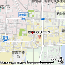 兵庫県丹波篠山市西町20周辺の地図