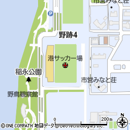 名古屋市港サッカー場周辺の地図