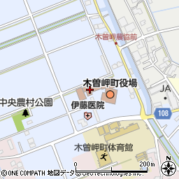 木曽岬町役場　時間外電話周辺の地図