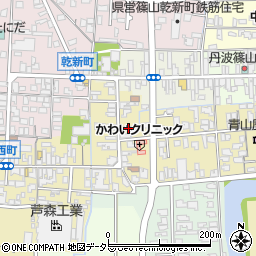 兵庫県丹波篠山市西町19周辺の地図