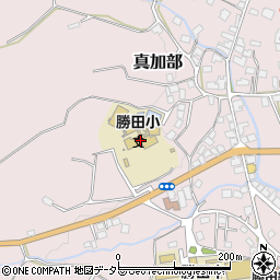 美作市立勝田小学校周辺の地図