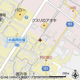 滋賀県守山市小島町1338周辺の地図